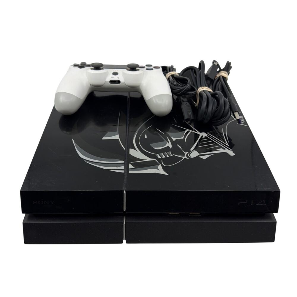 Sony PlayStation 4 Console Darth Vader Edition 500GB w/ Controller Tested